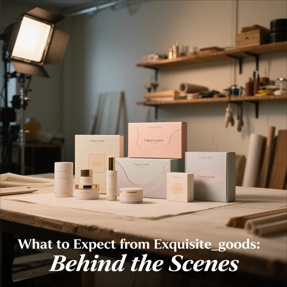 Creative team working on Exquisite Goods design project