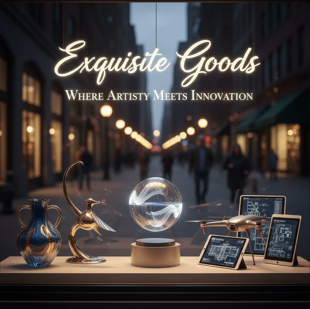 Luxury handcrafted product blending tradition with modern design