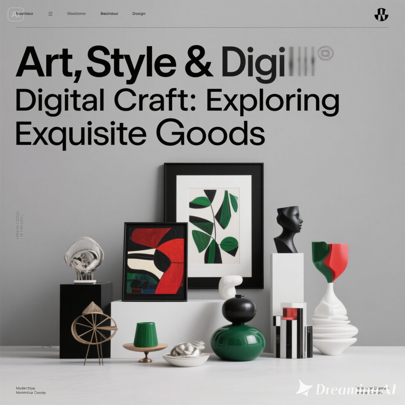 A showcase of art, fashion, and digital craft items from Exquisite Goods