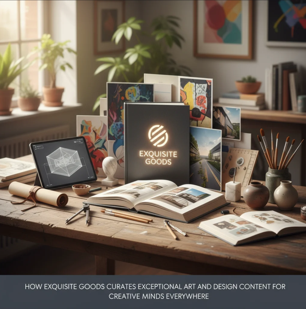 Exquisite Goods curates global art and design content for creative minds worldwide