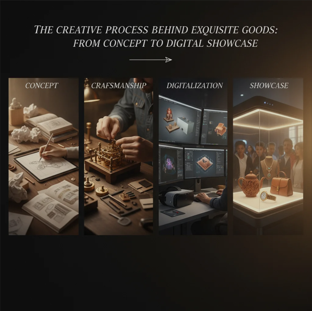 The Creative Process Behind Exquisite Goods: From Concept to Digital Showcase