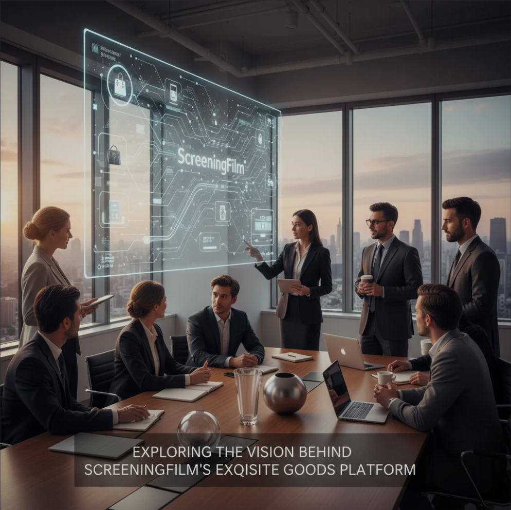 Screenshot of ScreeningFilm’s Exquisite Goods Platform showcasing premium curated products