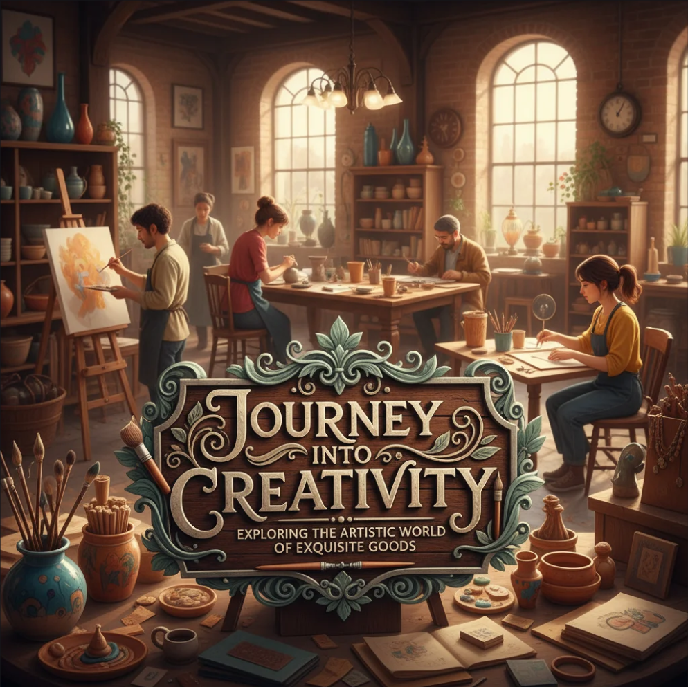 Artist sketching and crafting designs featured on Exquisite Goods blog
