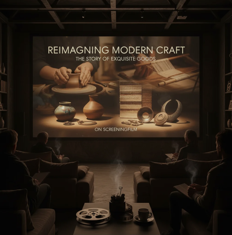 Exquisite Goods artisans working on handcrafted designs featured on ScreeningFilm