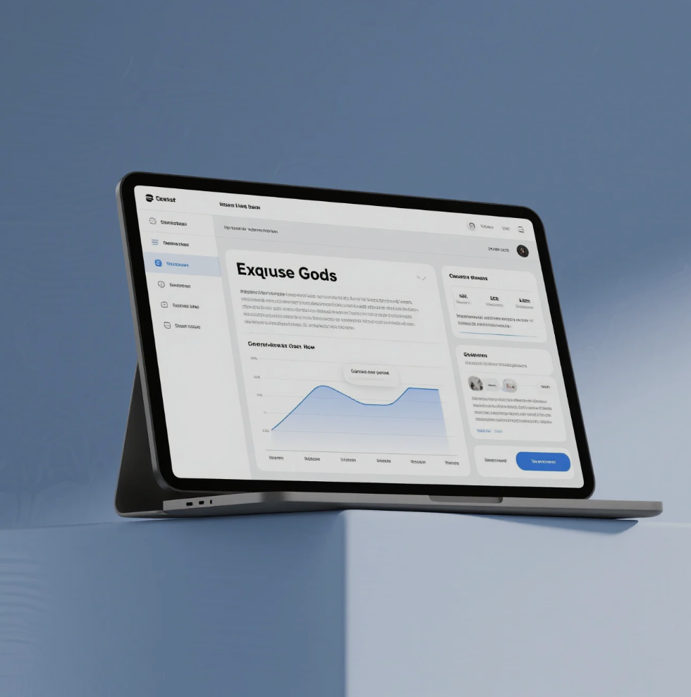 Exquisite Goods creative design products displayed in a modern workspace