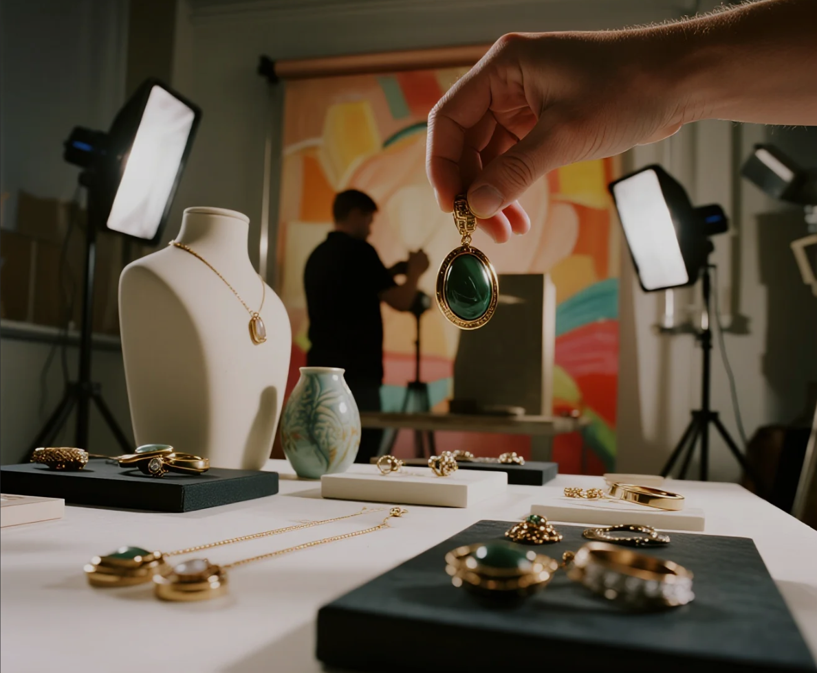 designers creating handcrafted products and preparing digital showcases