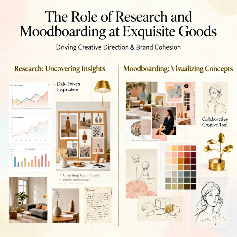 The Role of Research and Moodboarding at Exquisite Goods